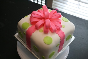 My 1st Fondant Cake