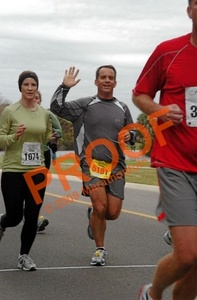 During the marathon